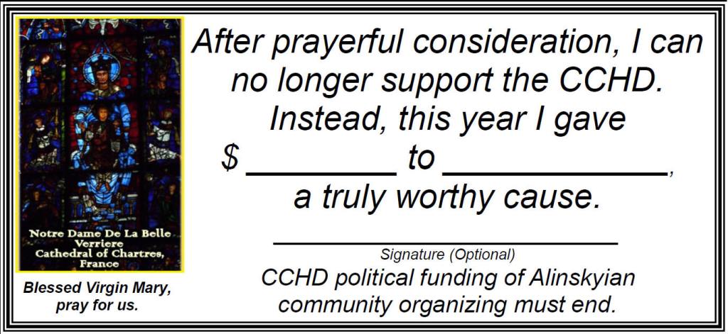 More Disturbing News about the&nbsp;CCHD
